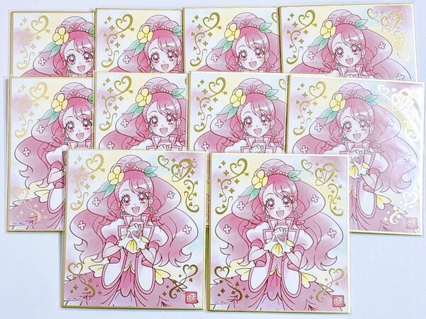 キュアグレース のどか 花寺のどか 色紙 色紙ART 1弾 ミニ色紙 食玩 箔押し プリキュア ヒーリングっどプリキュア