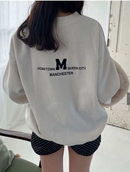 グレイル ロゴ刺繍スウェットトップス F アイボリー スウェット 裏起毛