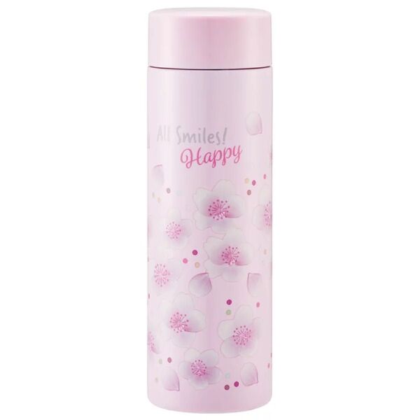 超軽量 水筒 350ml 直飲み 保温 保冷 スケーター STYL4 桜柄 1