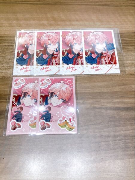 にじさんじ 赤城ウェン Melty Valentine チェキ チェキ風カード 6点セット