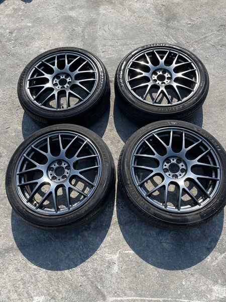 廃盤サイズ 希少 WORK エモーション M8R ディープテーパー 18. 5穴100 215/45R18 86 BRZ プリウス
