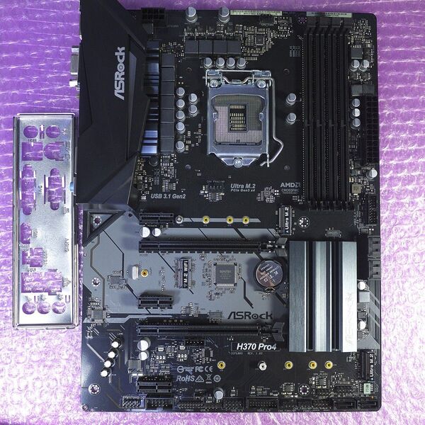 ASRock H370-Pro4 マザーボード ATX LGA1151 (BTO取り外し品)