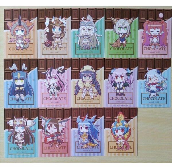 怪獣娘 ポストカード バレンタイン 14枚セット ウルトラ怪獣擬人化計画