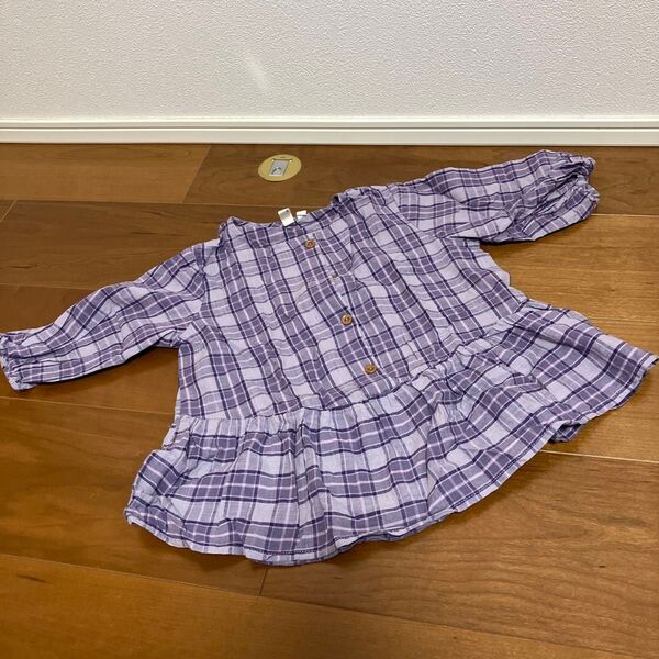 Samansa Mos2 Lagom チェック柄 シャツ 子ども服 110サイズ