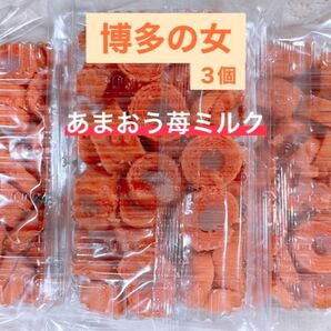 博多の女 あまおう苺ミルク味3個セット 切れ端 アウトレット #112