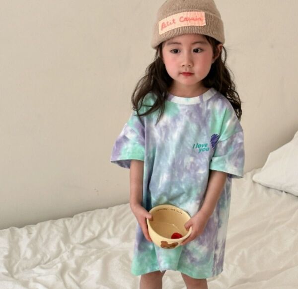 新品未使用 キッズ 子供服 タイダイワンピース 海 プール 水着 夏休み 90cm〜130cmあります