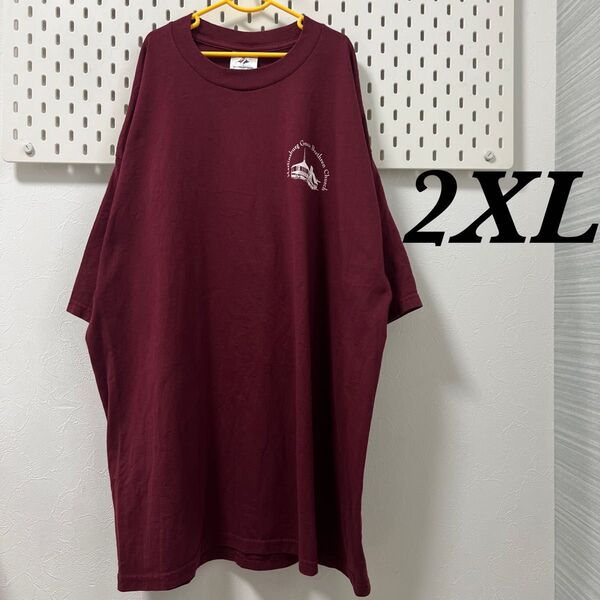 古着半袖Tシャツ2XL JERZEESジャージーズ オーバーサイズ BIG size アメカジ 夏服 プリント
