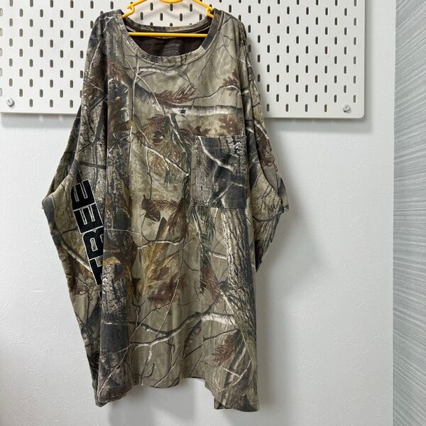 古着半袖TシャツREALTREEリアルツリー アメカジ オーバーサイズBIG 夏服 総柄