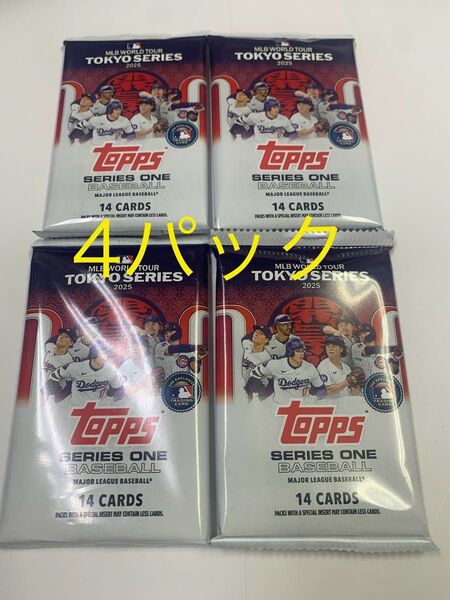 新品未開封★4パック★Topps MLB-SERIES 1 2025 MLB TOKYO SERIES 開幕戦 完売品 box