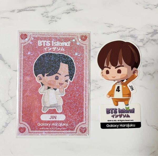 【公式品】BTS JIN ジン インザソム トレカ ステッカー GALAXY原宿 ノベルティ