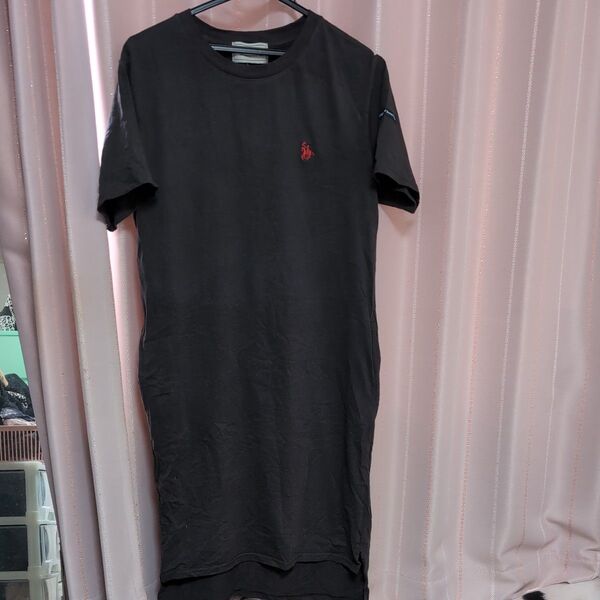 しまむら グレー ロング TシャツワンピースМ