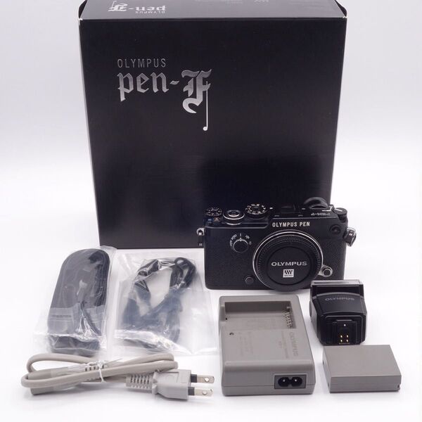 中古美品 OLYMPUS PEN-F ミラーレス ボディ ブラック オリンパス