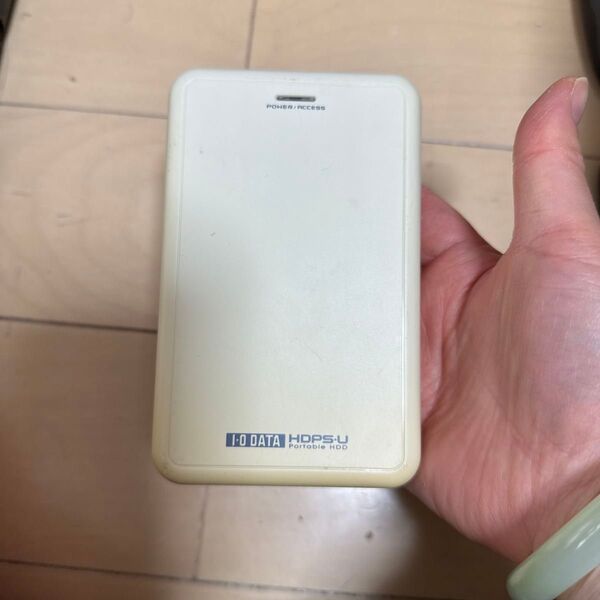 (ジャンク品 )(詳細は不明です)*(動作未確認) I-O DATA ポータブルハードディスク HDPS-U320