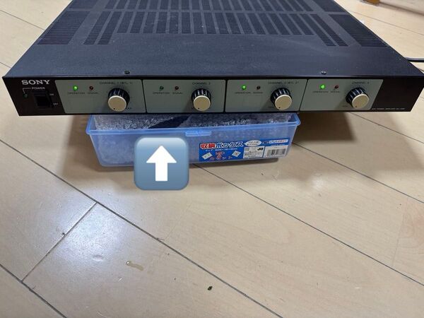 (@ジャンク品 )(詳細は不明です)*(動作未確認) SONY MU-A081 4ch パワーアンプ