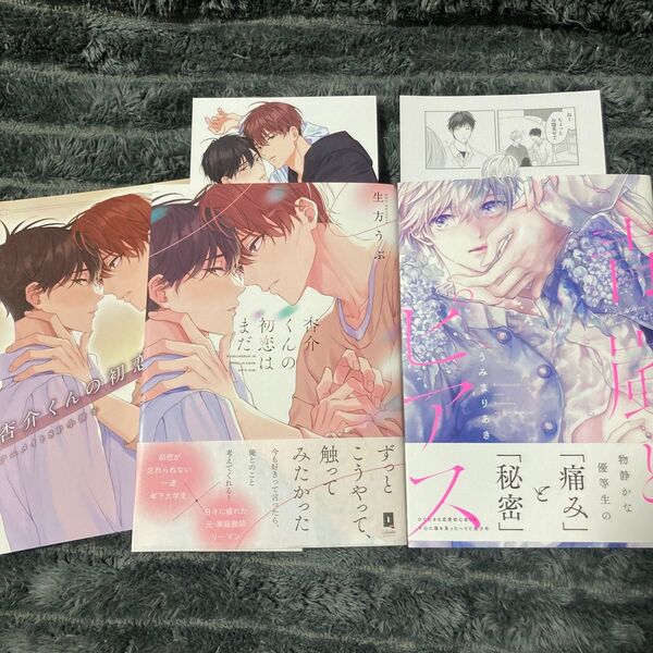 BL 新刊 コミック 杏介くんの初恋はまだ/青嵐とピアス 特典