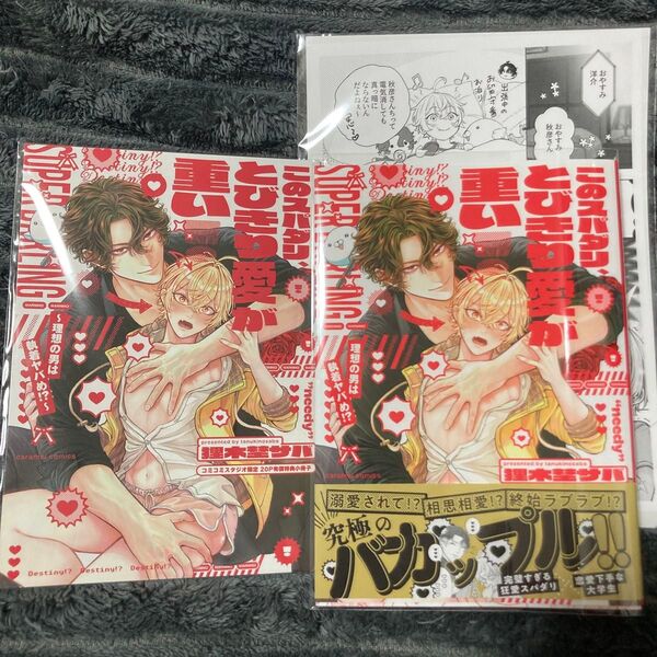 新刊 BL コミック このスパダリ、とびきり愛が重い! 理想の男は執着ヤバめ!? /狸木埜サバ 有償特典