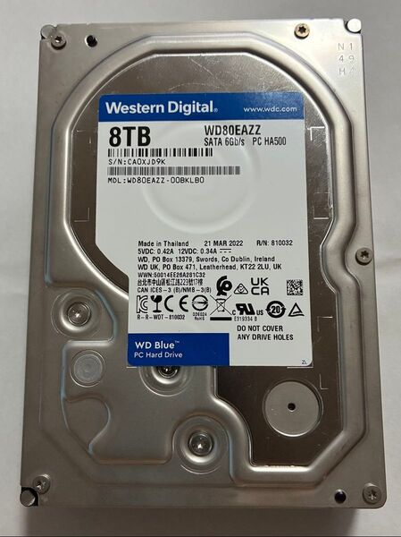 Western Digital WD Blue WD80EAZZ 8TB HDD