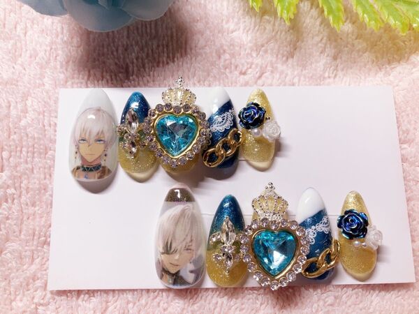 【現品】にじさんじ イブラヒム 推し 痛ネイル ネイルチップ