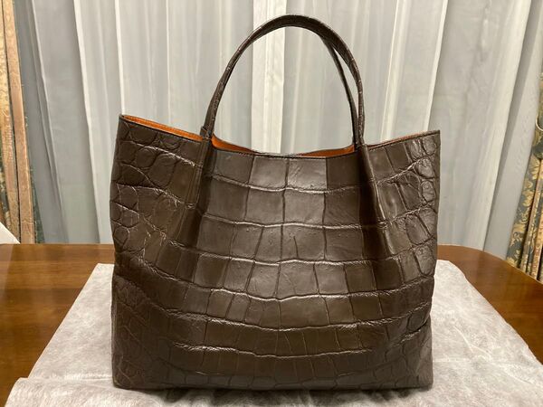 バッグ トートバッグ ハンドバッグ クロコダイル 美品