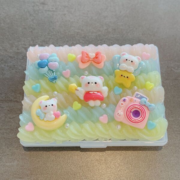 *【1点物】ホイップデコ 小物入れ 小物ケース ハンドメイド*
