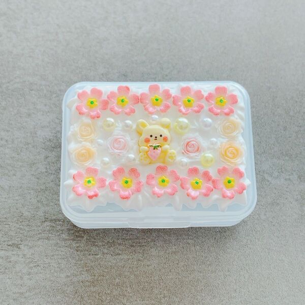 *【1点もの*。】ハンドメイド ホイップデコ ケース*