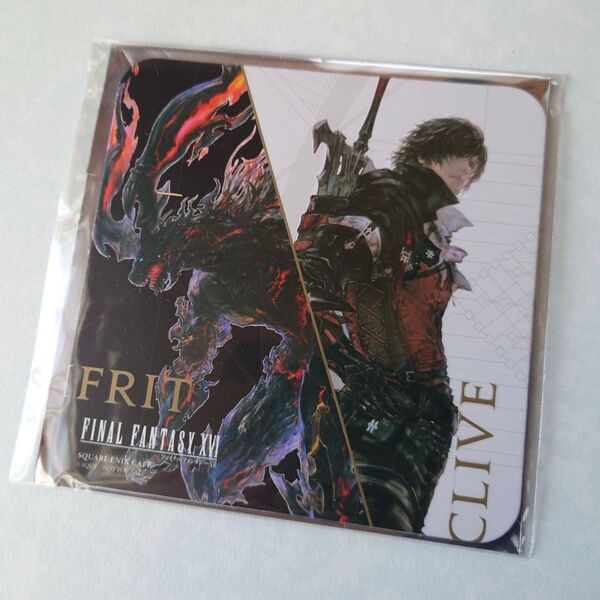 FF16 スクエニカフェ コラボ 限定 第2弾 コースター クライヴ/イフリート
