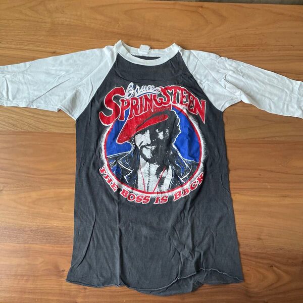 Bruce Springsteen ヴィンテージ ラグランTシャツ 古着 Mサイズ相当