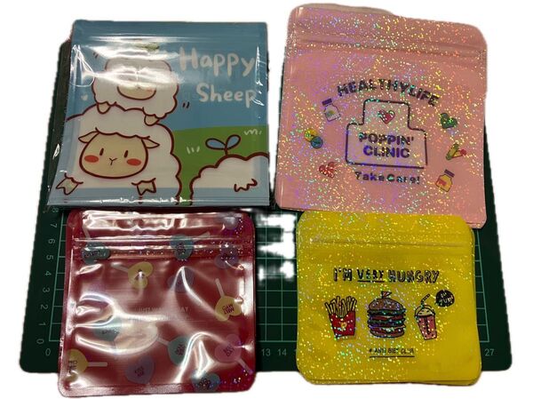 ジッパー袋4種 羊のみ10枚他各5枚合計25枚