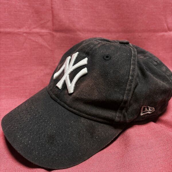 ニューエラ キャップ NEWERA NY ニューヨーク ヤンキース 紺 ダメージ