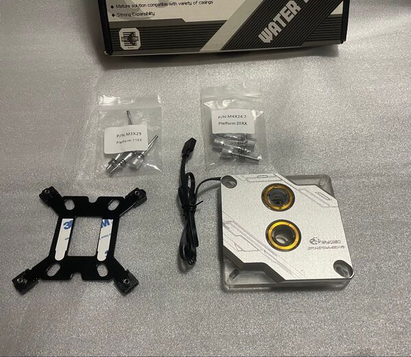 本格水冷 Bykski CPU ウォーターブロック インテル LGA 1700 115X 2066 5v ARGB