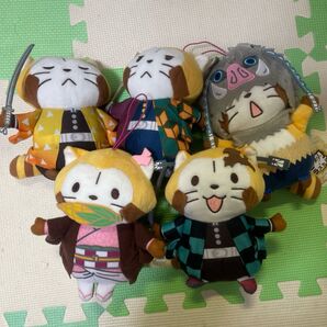 【入手困難!】鬼滅の刃×ラスカルぬいぐるみマスコット 5体セット