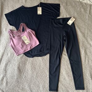 新品3点 無印良品 UVカット ウェア ランニング Tシャツ 半袖