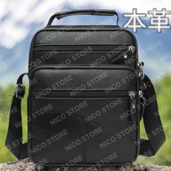 ショルダーバッグ 本革 牛革 2wayバッグ 斜め掛けバッグ 肩掛け ハンドバック ショルダー 新品 黒色 最短発送 送料無料