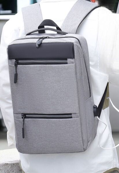 ビジネスリュック リュック レディース メンズ バックパック リュックサック パソコン PC 通勤通学 新品 グレー 送料無料