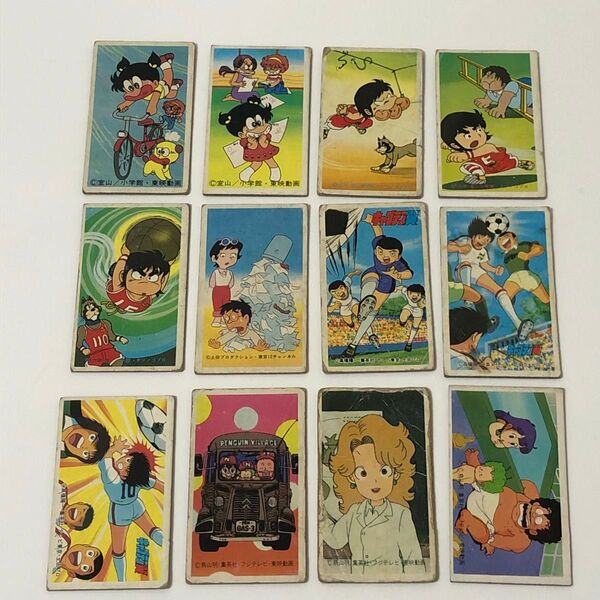 メンコセット 38枚 アニメ 特撮 アメコミ 当時物 角メン 四角 レトロ 昭和 ランダム バラエティ