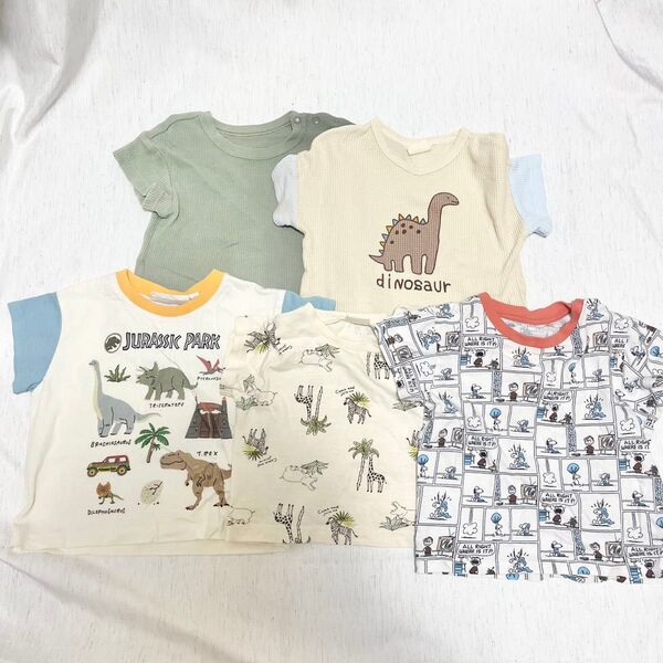 ベビー服 半袖 Tシャツ 5点セット まとめ売り ユニクロ 80cm