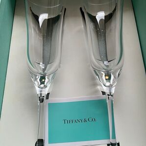 Tiffany & Co. クリスタルフルートグラス 2個セット