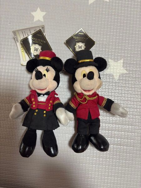 ディズニー ミラコスタホテル ミッキー ミニー ぬいぐるみバッジ