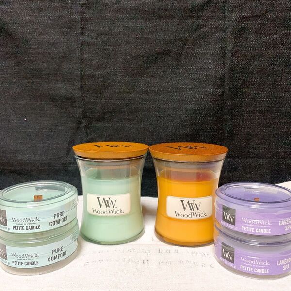 WoodWick ジャーS プチキャンドル ウッドウィック アロマキャンドル 木芯 パチパチ 焚き火