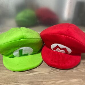 USJ公式 マリオ&ルイージの帽子セット