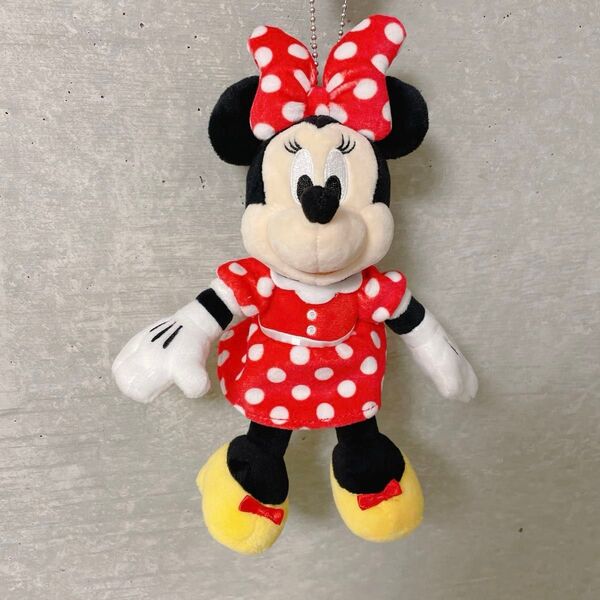 ★ ディズニー ぬいぐるみバッジ ぬいば ミニー ノーマル 水玉 エントランス