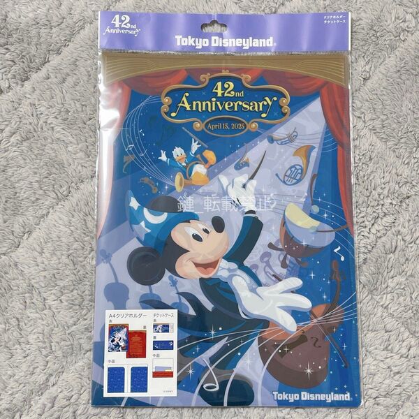 ディズニー ディズニーランド 42周年 クリアホルダー チケットケース (3)
