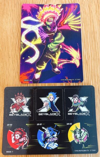 ベイブレードx レアベイゲットステッカー02 BX-00 バード