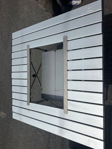 WOOLRICHアルミロールトップテーブル シルバー