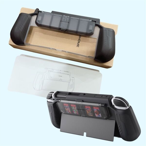 KIWIHOME Switch OLED用 ケース スイッチカバー ブラック