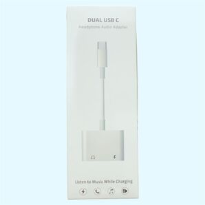 iPhone イヤホン 充電 2in1 変換 アダプタ イヤホン TypeC