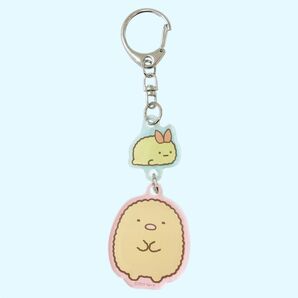 すみっコぐらし キーリング 2連アクリルキーホルダー とんかつ