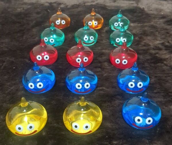 ドラゴンクエスト ドラクエ スライム アクリル ビッグクリアフィギュア 15体セット 新品未使用