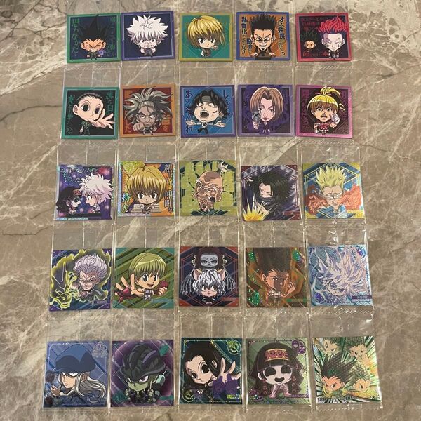 ハンターハンター HUNTER×HUNTER ウエハース7 シール セミコンプ キルア ヒソカ クロロ フェイタン ネフェルピト