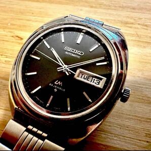 SEIKOロードマチック★自動巻き LM ブラックダイアル 美品 セイコー デイデイト 稼働 黒文字盤